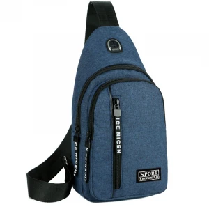 Chest bag mens messenger bag canvas shoulder diagonal chest bag casual backpack