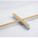 China Cheap Newest Flat T Grid Galvanized Steel T Bar Ceiling Keel Ceiling T Grid