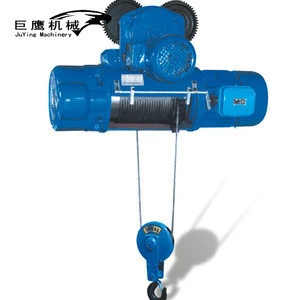 China crane supplier motor steel wire rope electric hoist 1ton 6m lifting tool