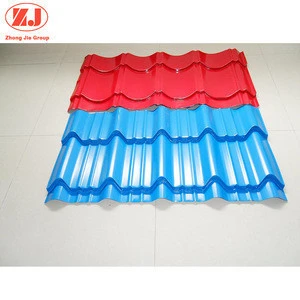China factory 0.13-1.2mm zinc galvanize corrugated steel antique tile roof sheet construction building materials