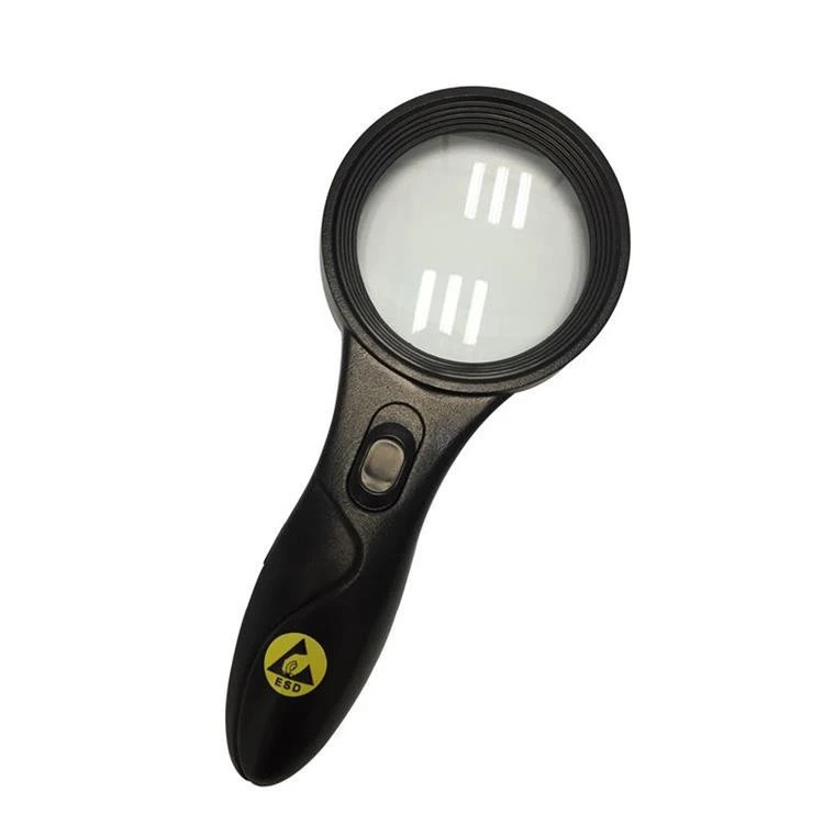China Manufacturer Economic Hand Held Clean Room Anti-static ESD Magnifying Glass