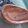 China Polished Oval Marble Stone Bathtub at Fair Price