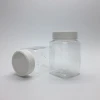 China supplier 350ml PET clear plastic pet plastic jar with lids