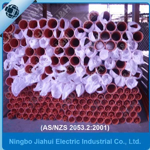 china supplier AS/NZS2053 orange PVC cable pipe 20mm, Australian standard HD heavy duty cable conduit 20mm diameter
