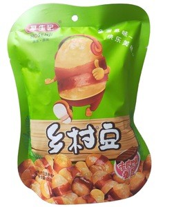 chinese delicious fried fava beans with belt snack food beef flavor 75g /bag