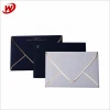 Chinese Suppliers Custom Printed Business Luxury A7 Wedding  Invitation Fancy Gift Paper Envelope With Gold Line
