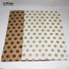 Christmas glitter printed snowflower/dots pattern woven fabric sale