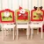 Import Christmas Non Woven Fabric Chair Decoration Printing Santa Claus Clause Hat Spandex Chair Covers for Christmas Decorative from China