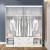 Import Classic white Color Laminate MDF Wood PVC Film Bedroom Dress Wardrobe from China