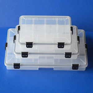 Clear Plastic Waterproof fishing tackle box