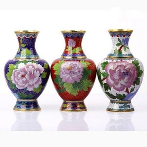 cloisonne enamel vases Cloisonne decorations for collection