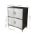 Import Coffee table TV cabinet locker three-piece set Living room furniture set high gloss light luxury Black and white from China
