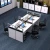 Combination Office Furniture Simple Modern 4/ 6 Person Office Desk Work Station Staff Desk And Chair 4 Person Office Workstation