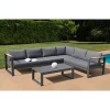 Commercial &amp; Residential Modern Design Aluminum Luxury  Outdoor Furniture Sofa Set