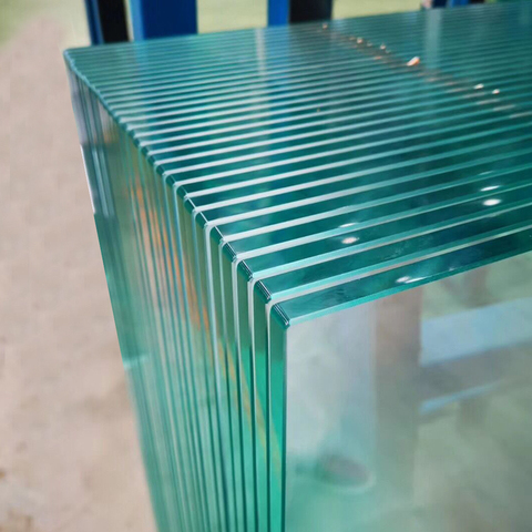 Buy Commercial Building Glass 10mm 12mm Tempered Extra Clear Glass ...