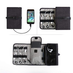 Compact Travel Cable Organizer bag Portable Electronics Accessories Bag