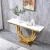 Import Console Table Gold Glass Modern Luxury Marble Top Home Classic New arrival from China