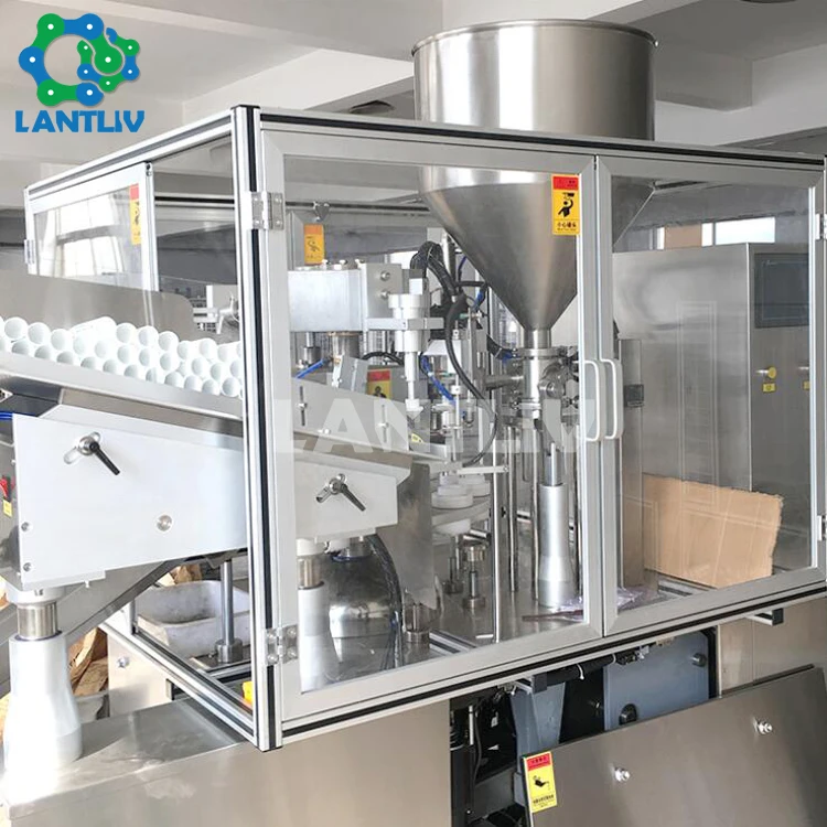 Cosmetic Lotion Laminated Soft Tube Filler and Sealer Machine Automatic Composite Tube Filling Sealing Machine With Date Printer