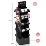 Counters Custom Makeup Brush Organizer Acrylic Cosmetic Display Rack