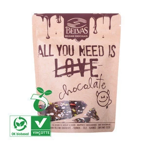 CP02B Wholesale Eco Friendly Printed Corn Starch Biodegradable Compostable Food Packaging Bag