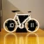 Import Creative Technological Small Metal Desk Table Clock Bike Design Flip Clock from China