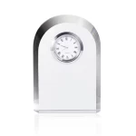 crystal manufacturer Dome Shape Clear Table Clock Gifts K9 Crystal Clock