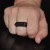 Import Custom 316  Stainless Steel Men Square Blank Signet Ring Jewelry Wholesale from China