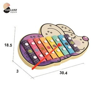 Custom Baby Educational And Infant Piano Preschool Musical Funny Wooden Xylophone Instrument Toy Set For Kid Percussion