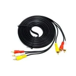 Custom CD DVD Receiver Stereo cord AV cable male 3 RCA extension audio video cable