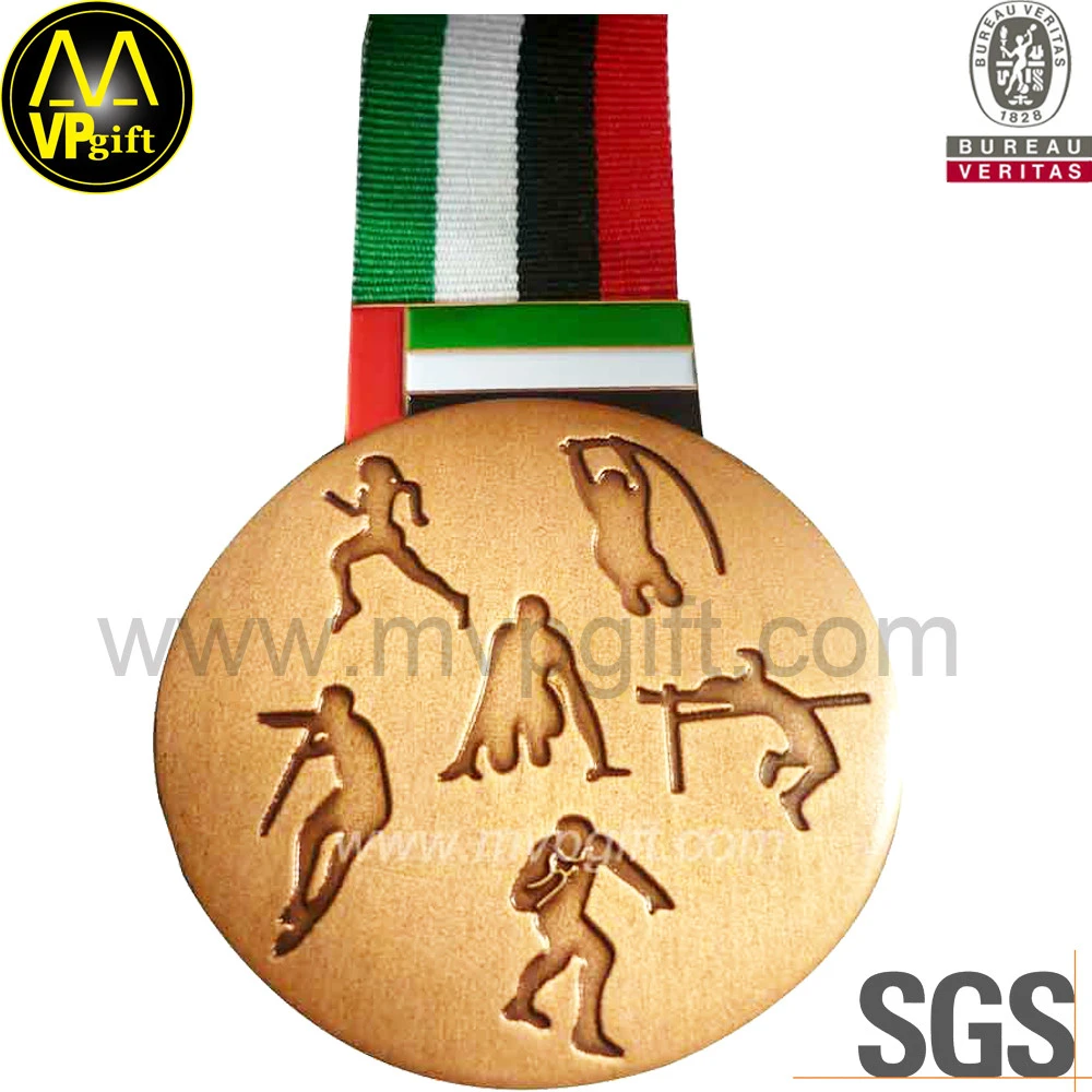 Custom cheap metal 1st 2st 3st souvenir 3D running award sports medal