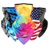 Custom Design Women Men Outdoors Sports Face Scarf Neck Gaiters Sun Protection Face Mask Bandanas with Ear loops