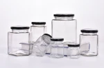 custom empty chili sauce glass jar candy storage glass bottles