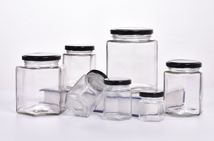 custom empty chili sauce glass jar candy storage glass bottles