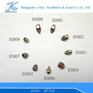 custom engraved metal logo beads,sterling silver skull beads,zinc alloy skull beads