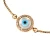 Import Custom Evil Eye Charm Bracelet Jewelry Micro Pave Zircon 18k Gold Bracelets Women from China
