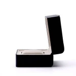 Custom Logo Printed Classical Pu Watch Box With Pillow Watch Cases For Single Watch Display