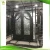 Import custom made opening glass unique scroll design single panel swing raw material french entry security wrought iron exterior doors from China