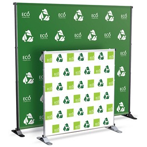 custom printing high quality telescopic adjustable step and repeat banner stand
