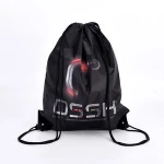 Custom printing outdoor gym sport waterproof drawstring backpack bag