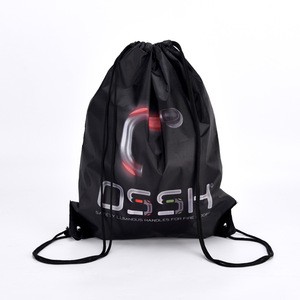 Custom printing outdoor gym sport waterproof drawstring backpack bag