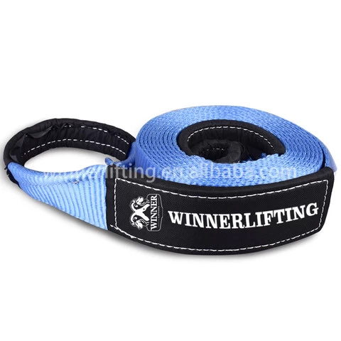 Custom Recovery Tow Strap 3 X 20FT 30FT Length 25,000lbs 30,000lbs car tow rope