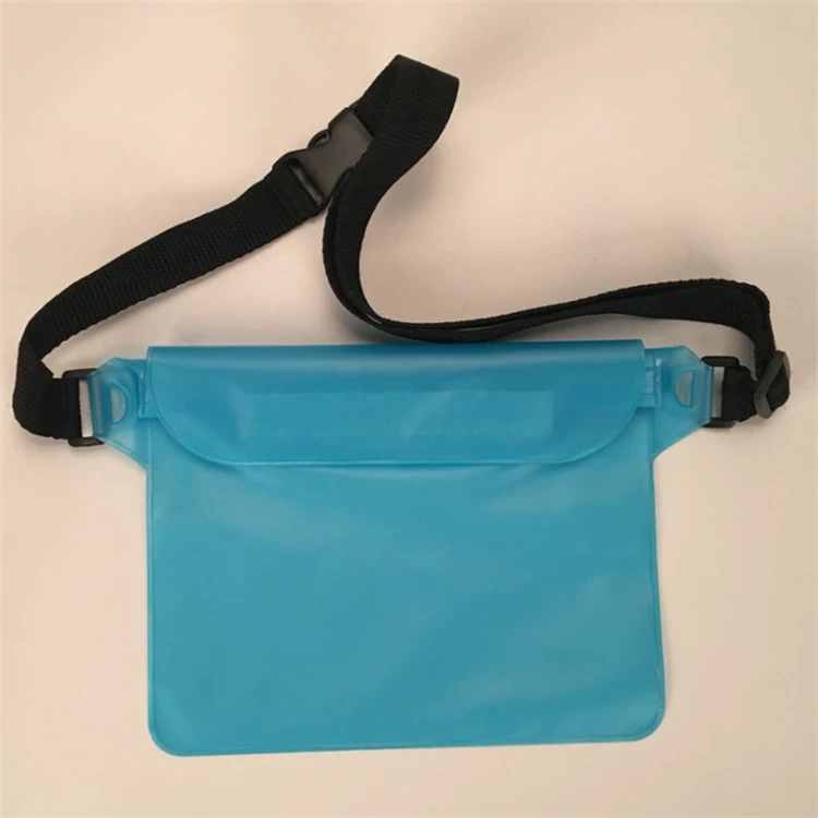 Custom Wholesale Colorful PVC Bumbag Waterproof Phone Waist Bag For Swimming Sports