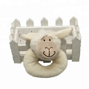 Customizable Plush Baby Comforter Rattle Toy