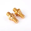 Customized double-threaded screw  brass slotted screw