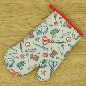 Customized Durable Silicone Kitchen Oven Mitt Cooking Oven Mitts And Pot Holders Set