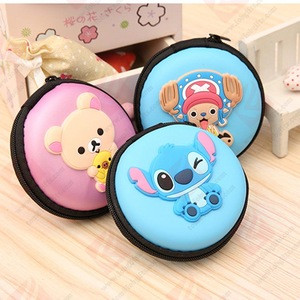 Customized Logo Printed rubber change jelly coin purse/top grade rubber squeeze coin purse/soft Rubber contact lens case