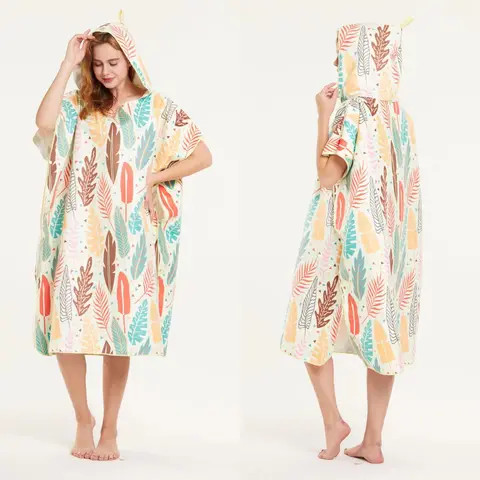 Surf Robe Pattern Buy Customized Printing Changing Surf Poncho Swim Robe Quick Dry ...