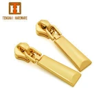 Fashion 1Pcs 3# Gold Plated Fix Zip Puller/Zipper Pull Sliders Zip