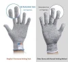Cut Resistant Gloves HPPE Fiber Food Grade Hand Protection Anti Cut Level 5 Safety Gloves