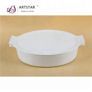 cute ceramic bakeware with lid and handles